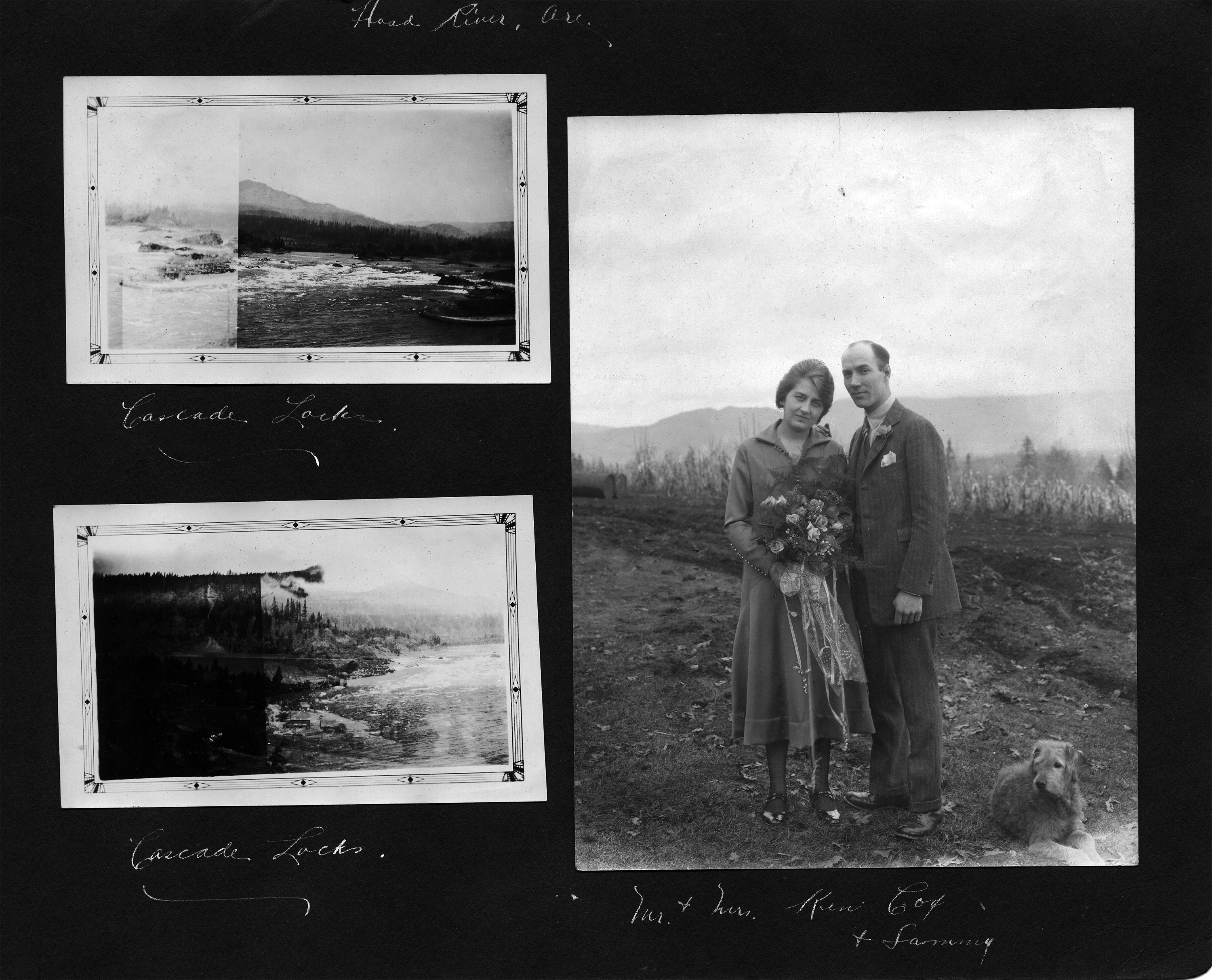 Hood River, Ore. / Cascade Locks / Mr. + Mrs. Ken Cox + Sammy