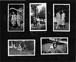 Ethyl Ringer Moon - Pearl Eller / Rose between two thorns - Peggy Snyder, Waldo Ross, Helen Dawson / Sheets - Mary Jane + Frances / (date scratched out) Helen Dawson, Ruth Smith Schmidt / Helen + Peggy Snyder