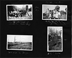 On the way home - June 1927 / Camping one night at Baraboo, Wis. Tourist Camp / Valpo, Ind. - Ed, Rosemary, Aunt Louie, Helen, Blanche, Edward / Coal mine in Illinois / Helen + Waldo - 1922