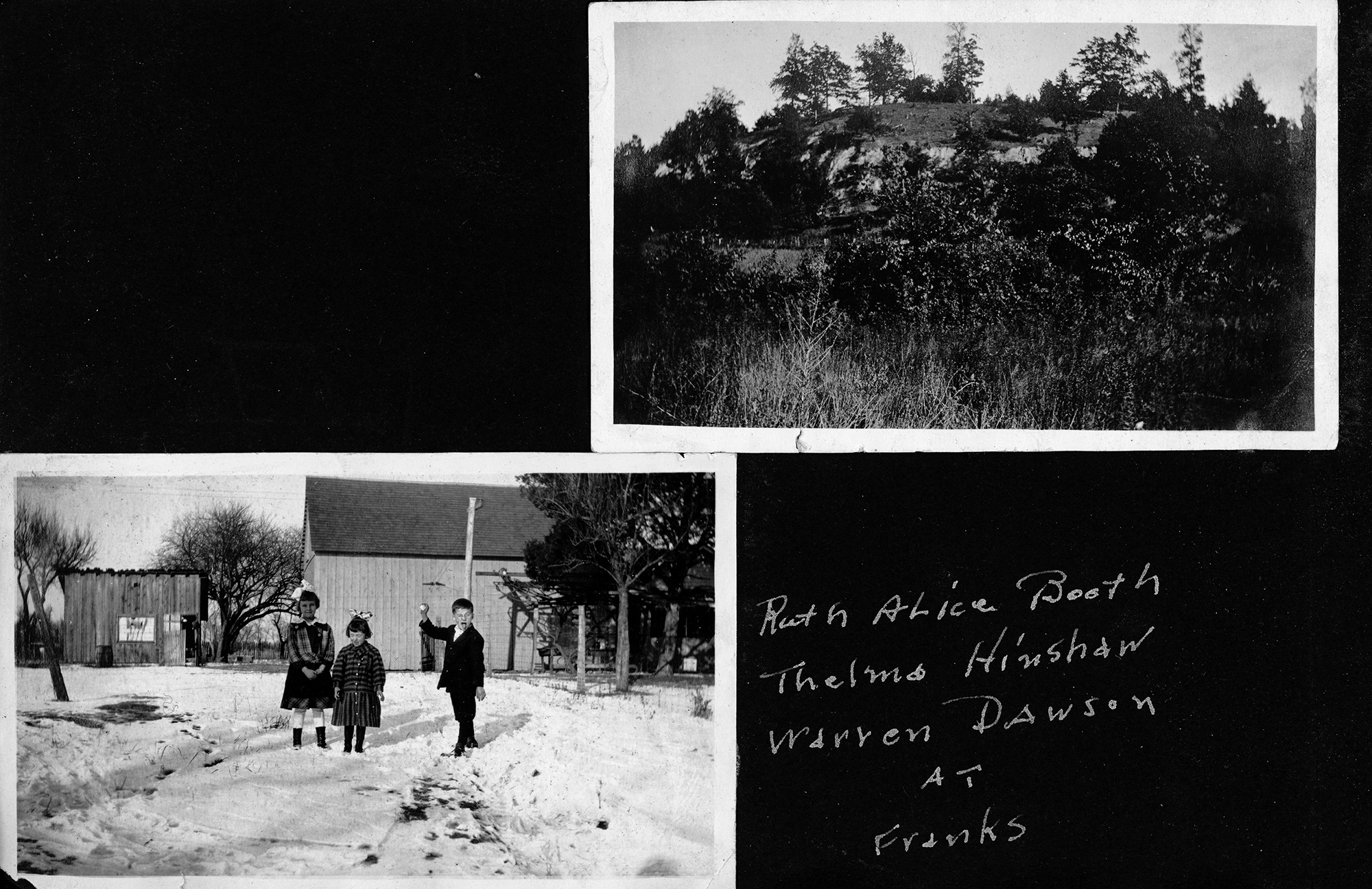 Ruth Alice Booth, Thelma Hinshaw, Warren Dawson at Frank's