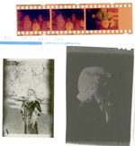 negatives - Susan shushing, Rosemary, John and Alan at Neptune. Rosemary.
