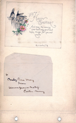 Happy Easter card from Elizabeth. Envelope to Baby Rose Mary from Donna Jean + Betty's Easter Bunny