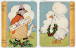 Card from envelope - front and back - My Mother Goose Christmas Greeting