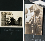 picture under others. Warren and Emmett (Walter/Tim) at table. Curt, Rosemary and Vonnie.