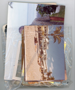 bag of photos, negatives, etc