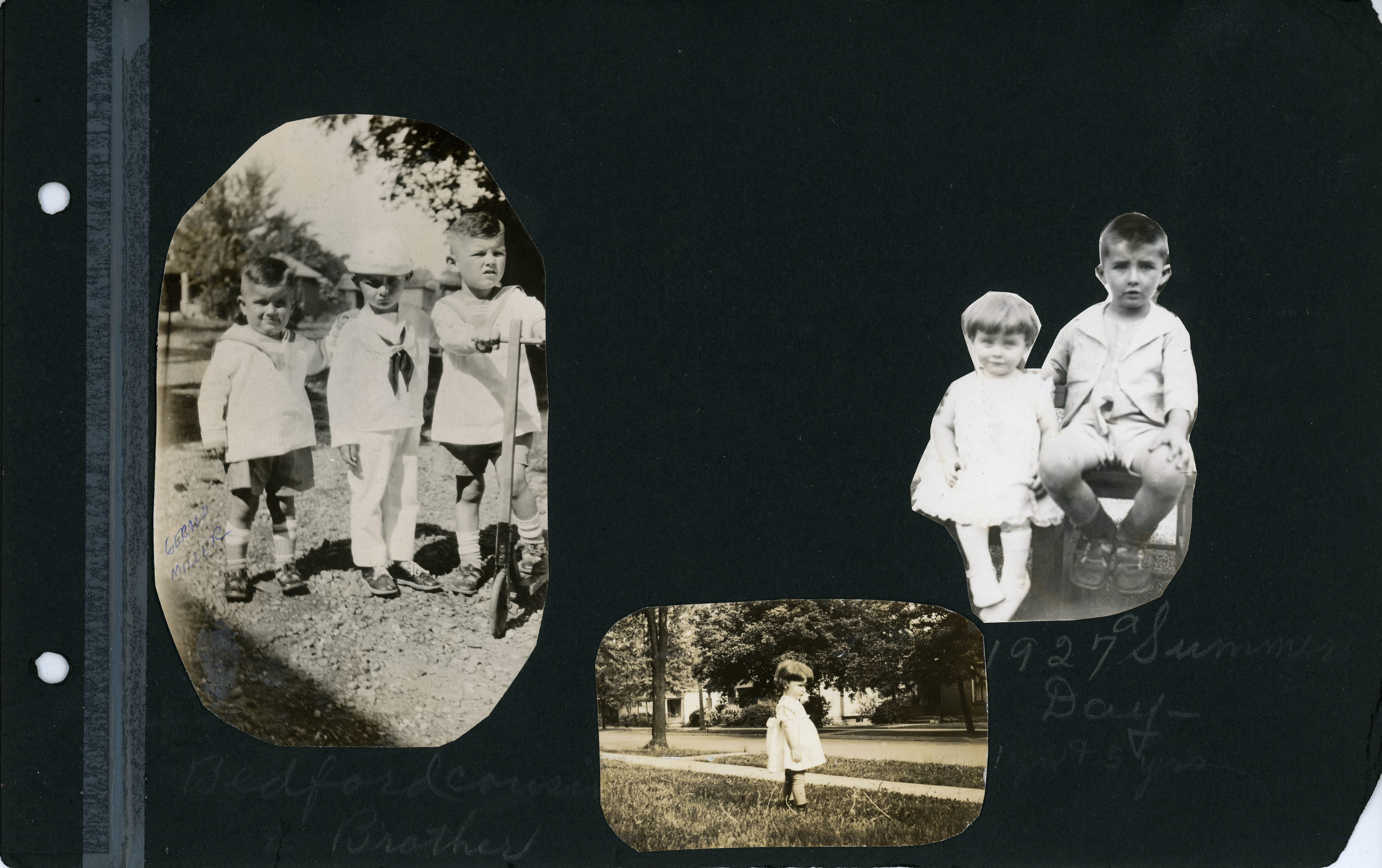 Bedford cousins and brother (center). Summer Day