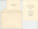 loose wedding invitation John and Rosemary 1951