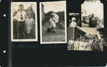 Indpls' cousins - Bob Applegate and Caroline Witson. Rosemary at farm. Lida Belle. (3rd from left) Arthur, ???, Lida Belle, Vonnie, Rosemary, Doris, Joe.