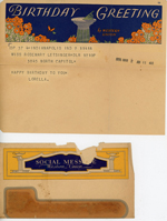 Birthday Greetings Western Union telegram to Rosemary from Lorella 1935