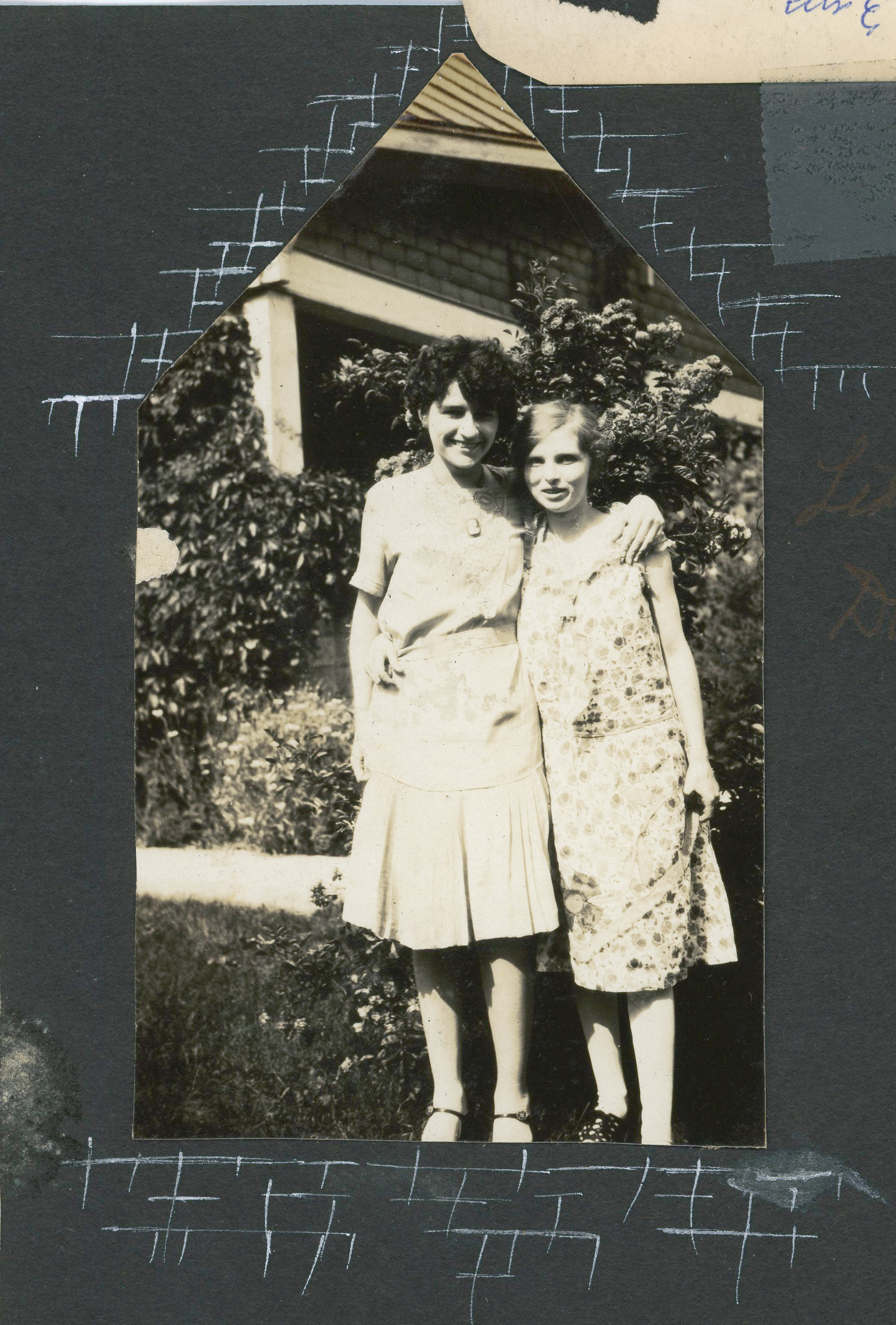 loose page - photo beneath - two women