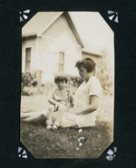 loose page - photo beneath - Rosemary and Vonnie