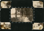 loose page - Lake Wawasee - women in train yard, in a boat, walking on path around lake