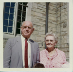 loose photo - Curt and Vonnie Letsinger outside North United Methodist 1964