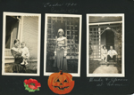 (return to bound pages) Easter 1930 - Dot and Arthur Nash, Florence. Bride + Groom at home (Florence and Claud)