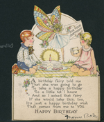 Birthday card uncovered