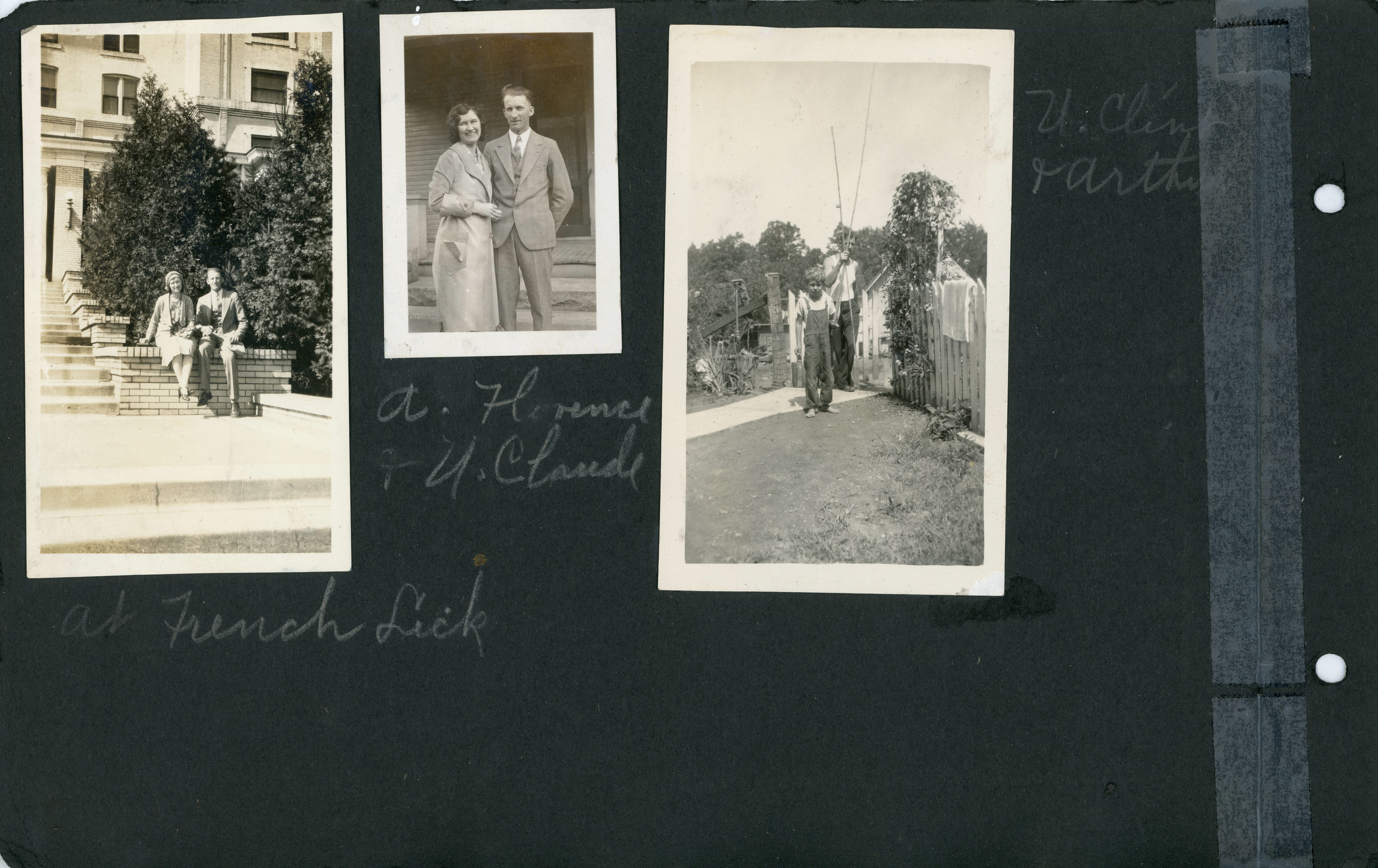 Aunt Florence + Uncle Claud at French Lick. Uncle Clint and Arthur