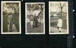 When I was 6 years old - 1932. I play at the rear of 3845 N. Capitol. Spring Vacation on farm - Ruby, Mutt, Rosemary. My first school days.