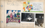 When I was 6 years old - 1932. 3845 N. Capitol Ave. Birthday cards. My 6 candle cake  Beth + Eleanor + I