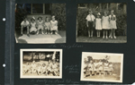 The neighbors. Girls and their dolls. A party in Fort Wayne - Aunt Sophie gave me. 