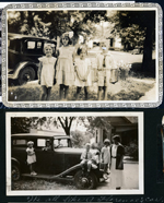 photos beneath - Lillian, Rosemary, Eleanor, Arthur Nash.  We all like Aunt Florence's car.