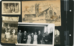 upper left says Dorothy on back. Black and white says - Claud Harrell, Curt, Lida Belle, Constance and Earl Wilcox, Lida May and Melvin. lower left - Lida May, Rosemary and Warren.