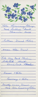 Rosemary's names stuck in this page
