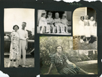 Florence and Claud. Barbara, David, Bobby, Fran. Elaine, Rosemary, Lillie, Helen. Florence Smith Harrell. 