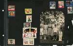 page with overlay picture removed - Inez, Helen, Rosemary, Marie, Aunt Lula, Vonnie, David. Christmas Seals - 1935, 36, 37, 44, 47, 48, 53, 55, 56, 57, 58, 59, 61