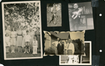 1939 - Inez Miller, Dora Schmidt Armstrong, Marie Anderson, Mrs Roy, Wilber Anderson, Aunt Lula Maglenre, Vonnie, Rosemary, Helen, David. David on tricycle. David with doll. Letsingers - Joe, Tim, Arthur, Curt.