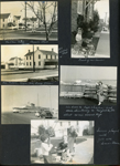 Houses - Mr and Mrs Cluff - Church Street. 101 Willow Street. Ann, Malcom, Susan, Jill, George Glovier. Ship. Susan played with Jim and Susan Glovier. Front of our house.