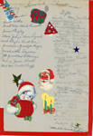 My Second Christmas - list of gifts for Susan - JDH monogrammed stationery