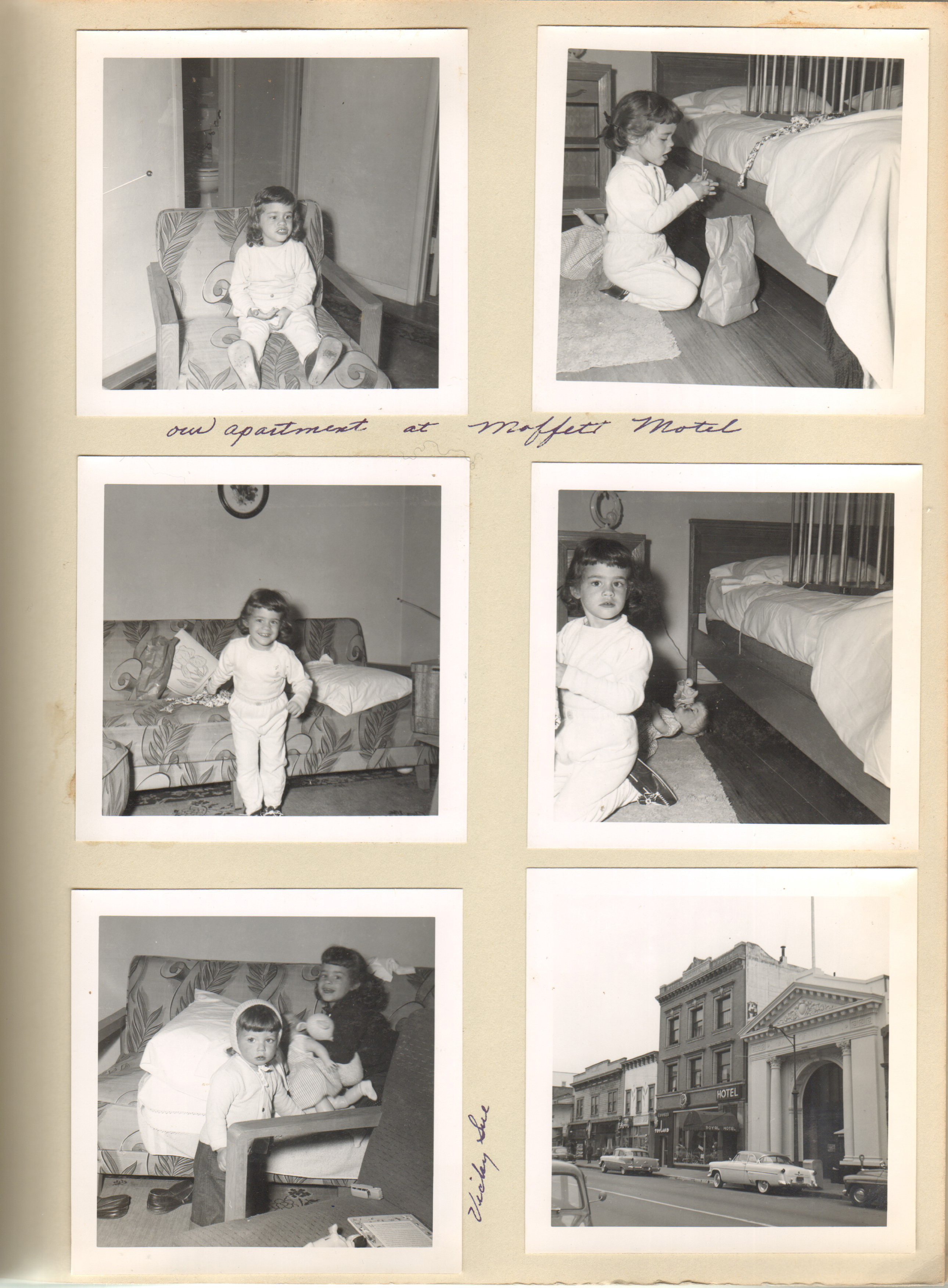 Susan at Moffett Motel. Vicky Sue.
