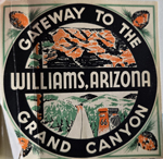 sticker - Gateway to the Grand Canyon - Williams, Arizona