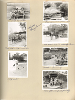 Knott's Berry Farm - Rosemary prospectors, pan for gold, John girls bench