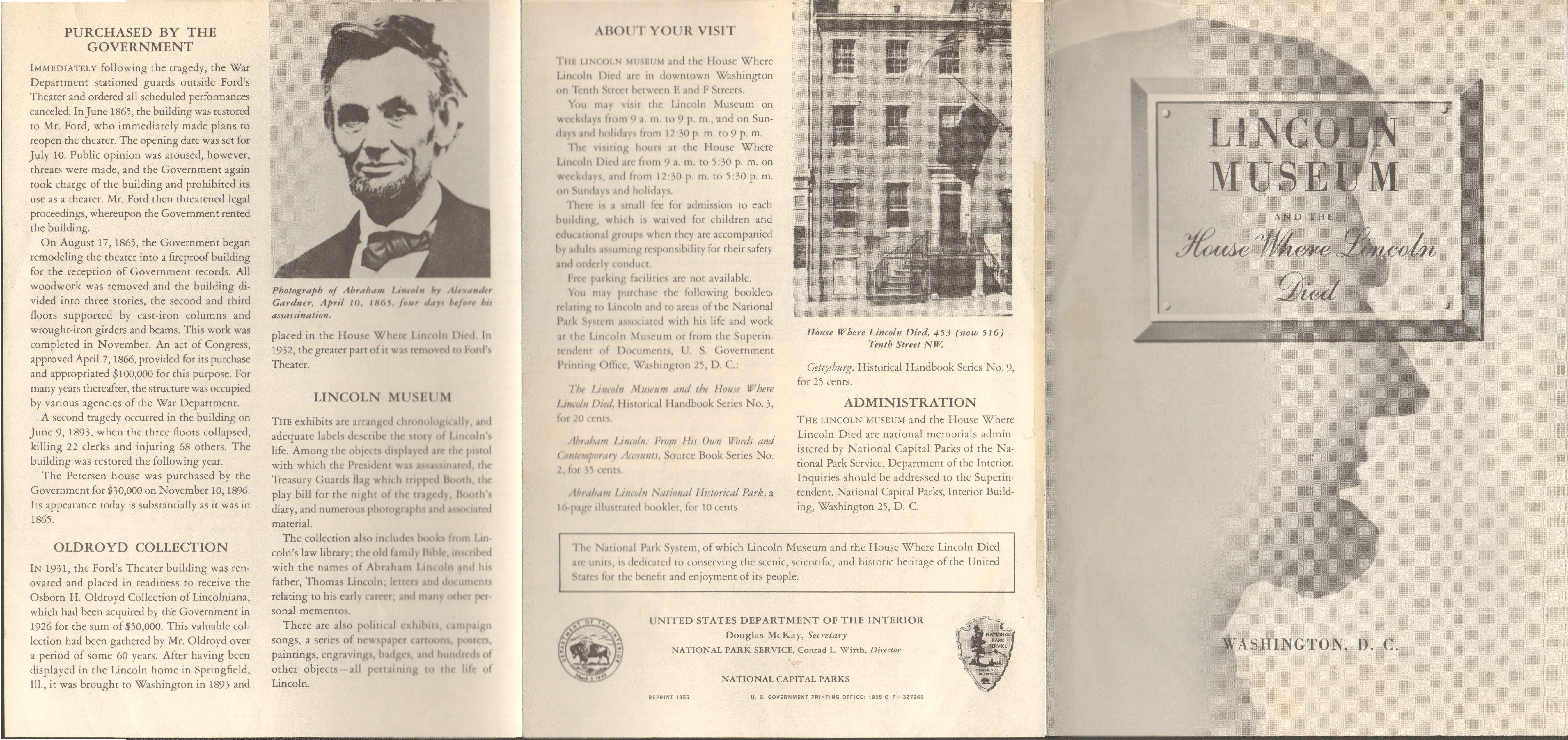 Lincoln Museum brochure
