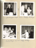 Grandmuzzer Hague birthday. Pop Pop Letsinger birthday