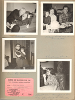 At 6122 - Curt and Susan. Susan Helen and Dave at 6122. Cousin Roger Waldron dancing with Susan at Capitol house. Helen at Capitol house. Glider Ice Skating Club coliseum rink membership card