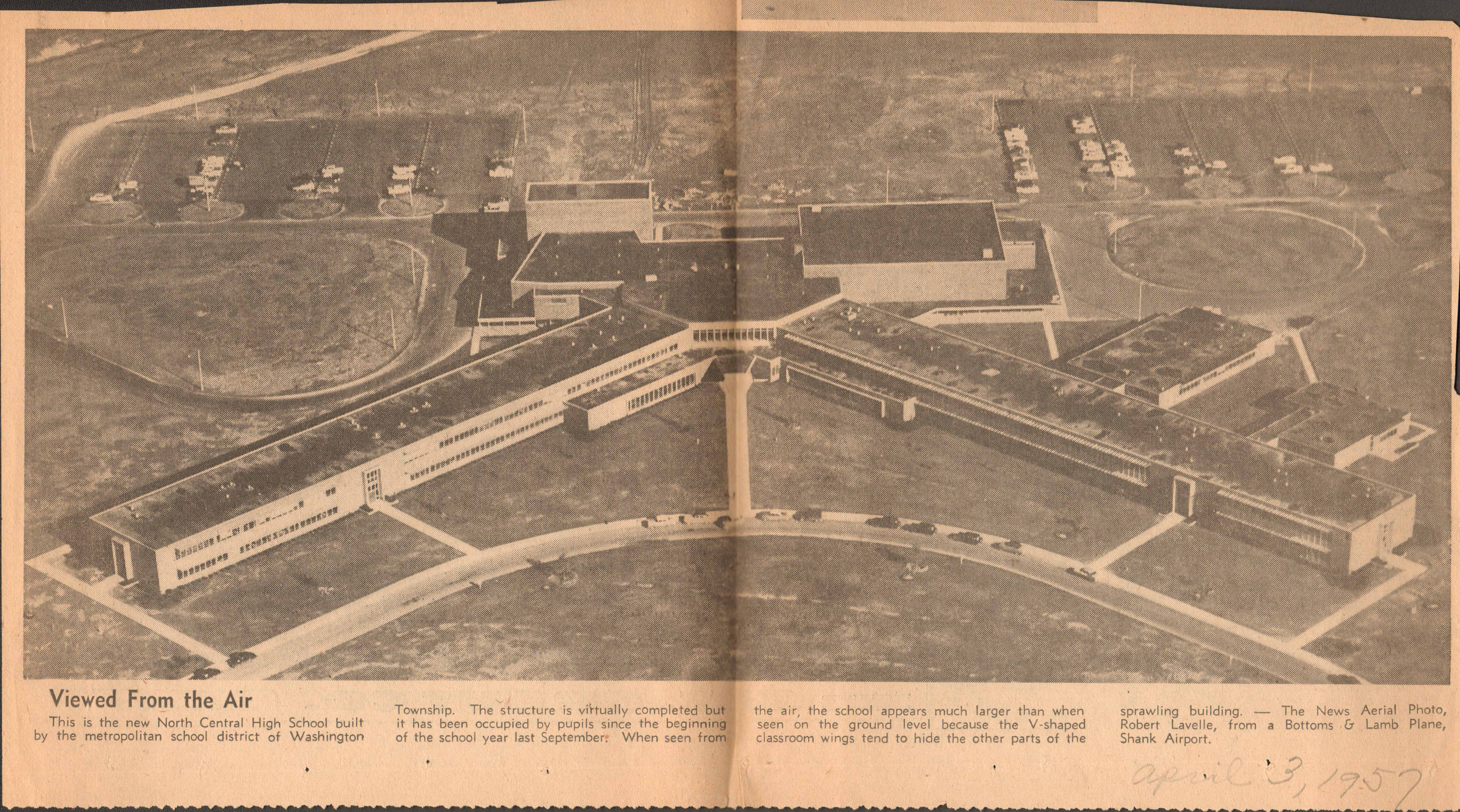 newspaper - North Central aerial