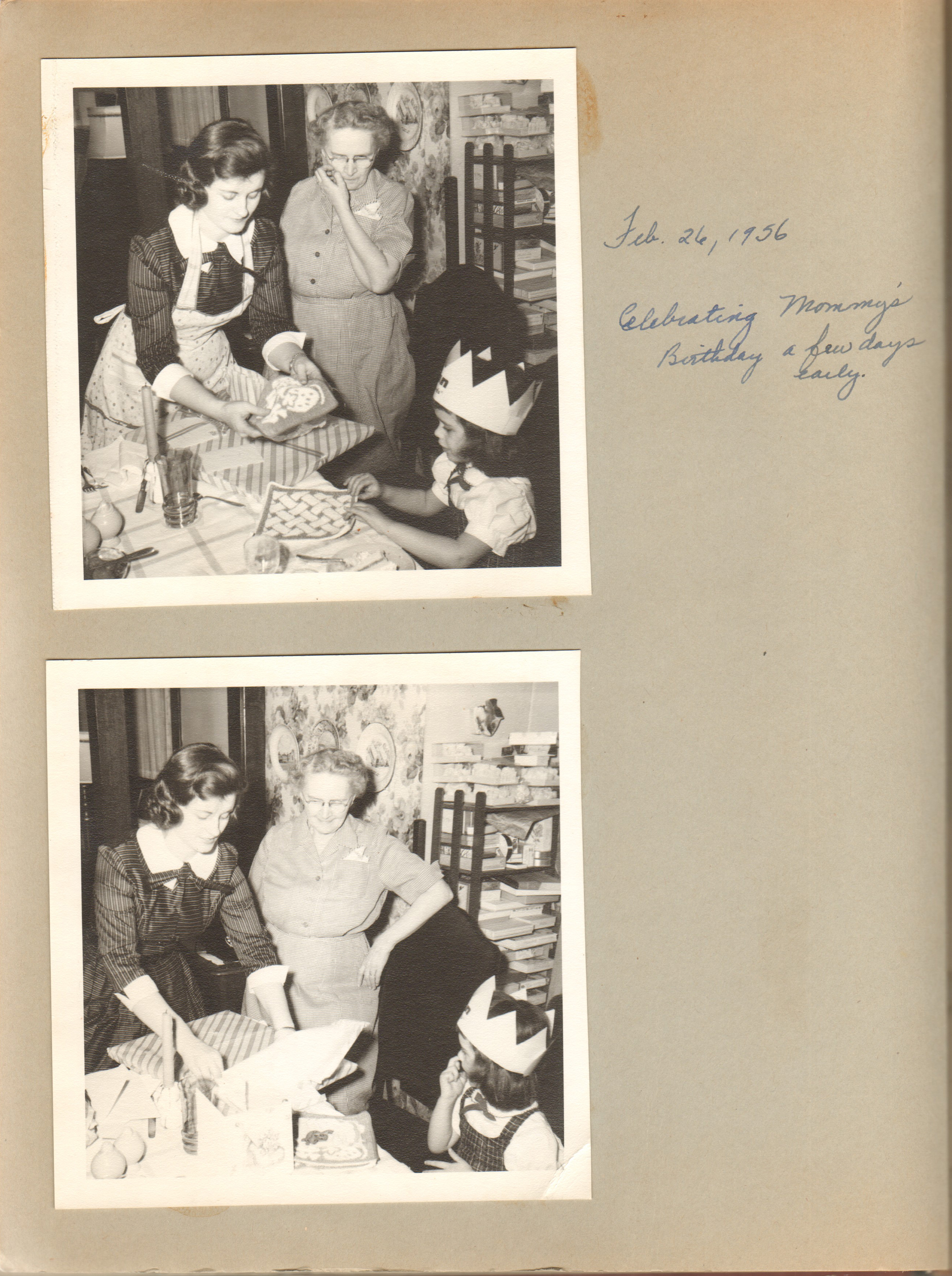 Rosemary birthday at 3845 Capitol. Vonnie, Susan