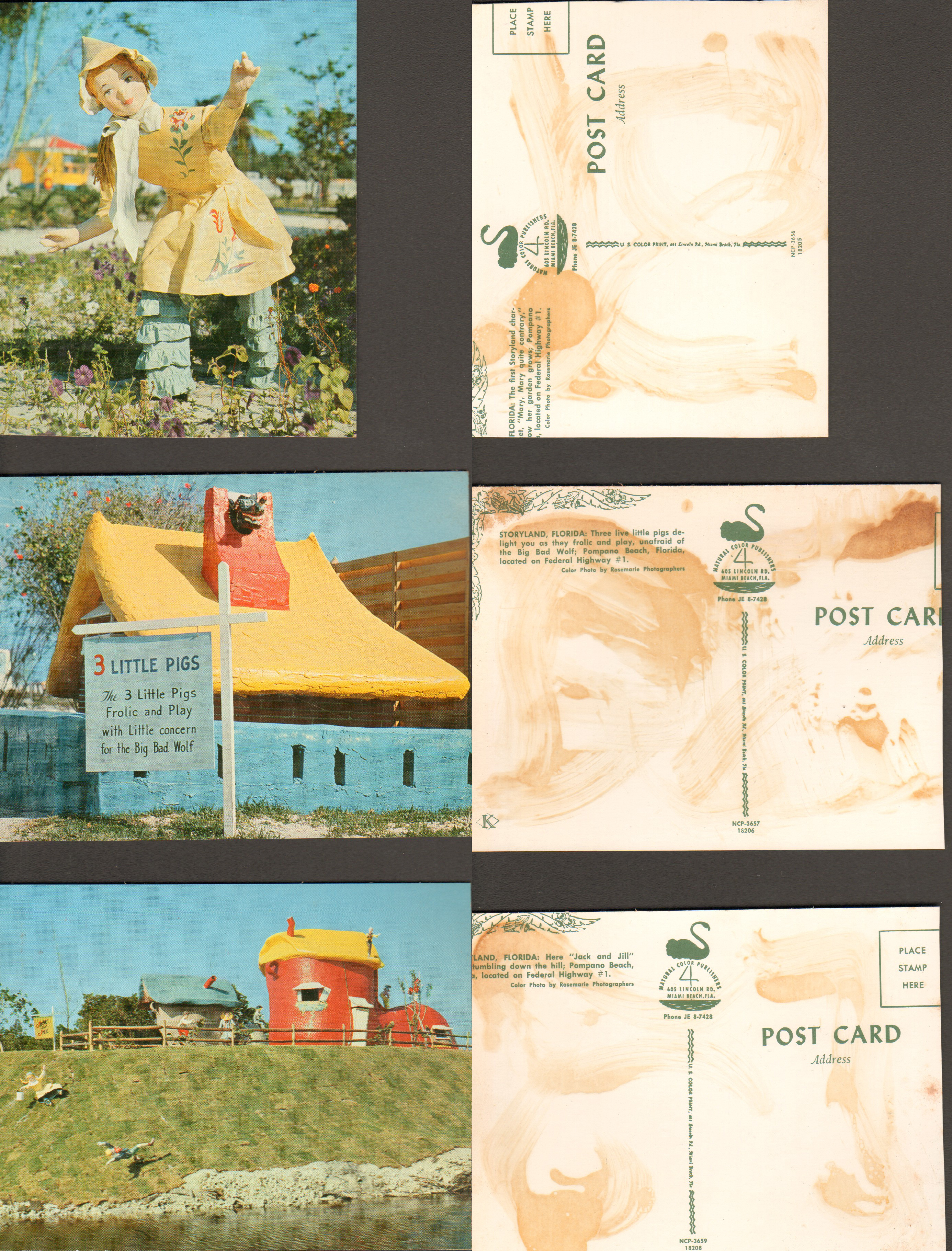 Storyland postcards