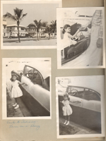 Hollywood Beach - Neptune. Susan in Playland car ride. Back to Indiana Susan at car.