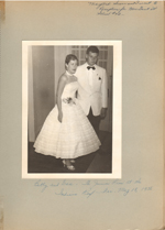 May 18 Betty and Dave at 6122 going to Junior Prom at Indiana Roof