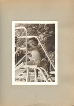Susan on slide at Riviera Club