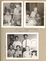 June 27 Vonnie birthday 6122 dining room - Betty, Vonnie, Susan. Curt, Betty, Vonnie, Susan, Dave, John