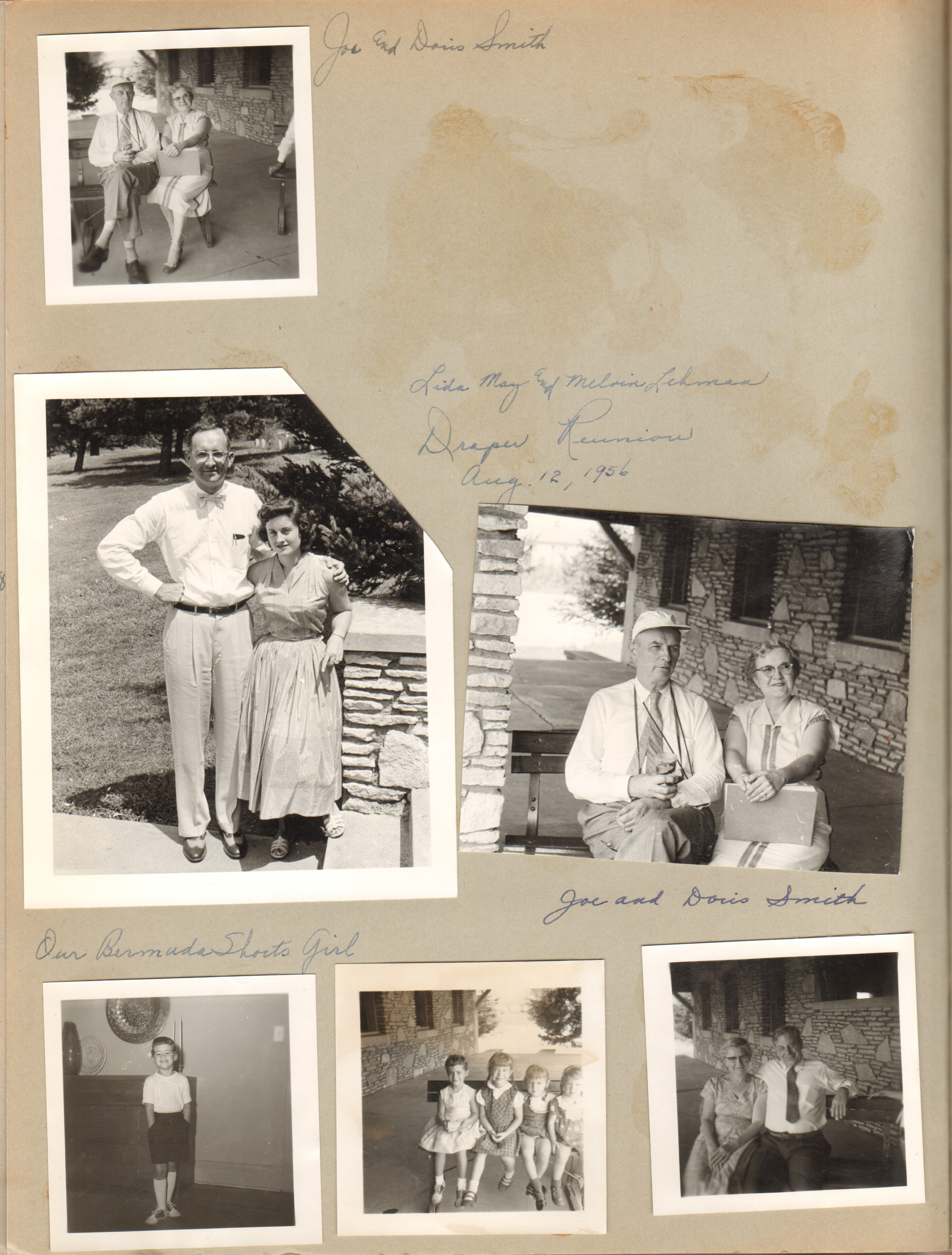 Draper Reunion Bedford - Joe and Doris Smith. Lida May and Melvin Lehman. Warren and Rosemary