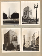 Downtown Indianapolis - World War memorial. Monument Circle.