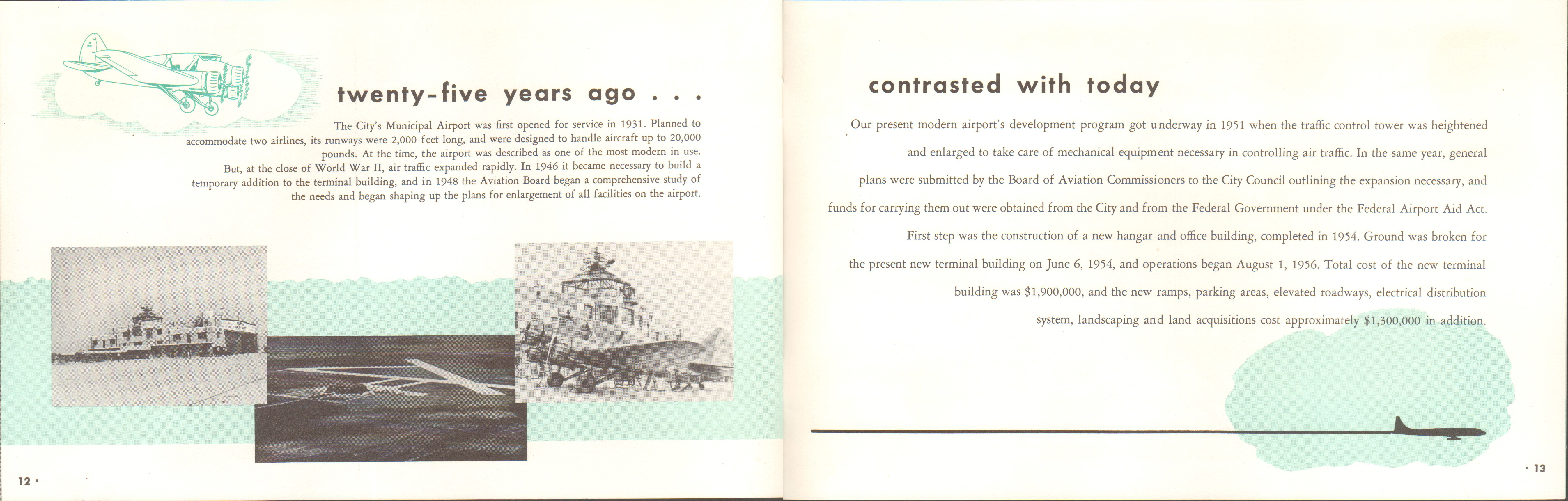 Weir Cook Municipal Airport new terminal dedication booklet