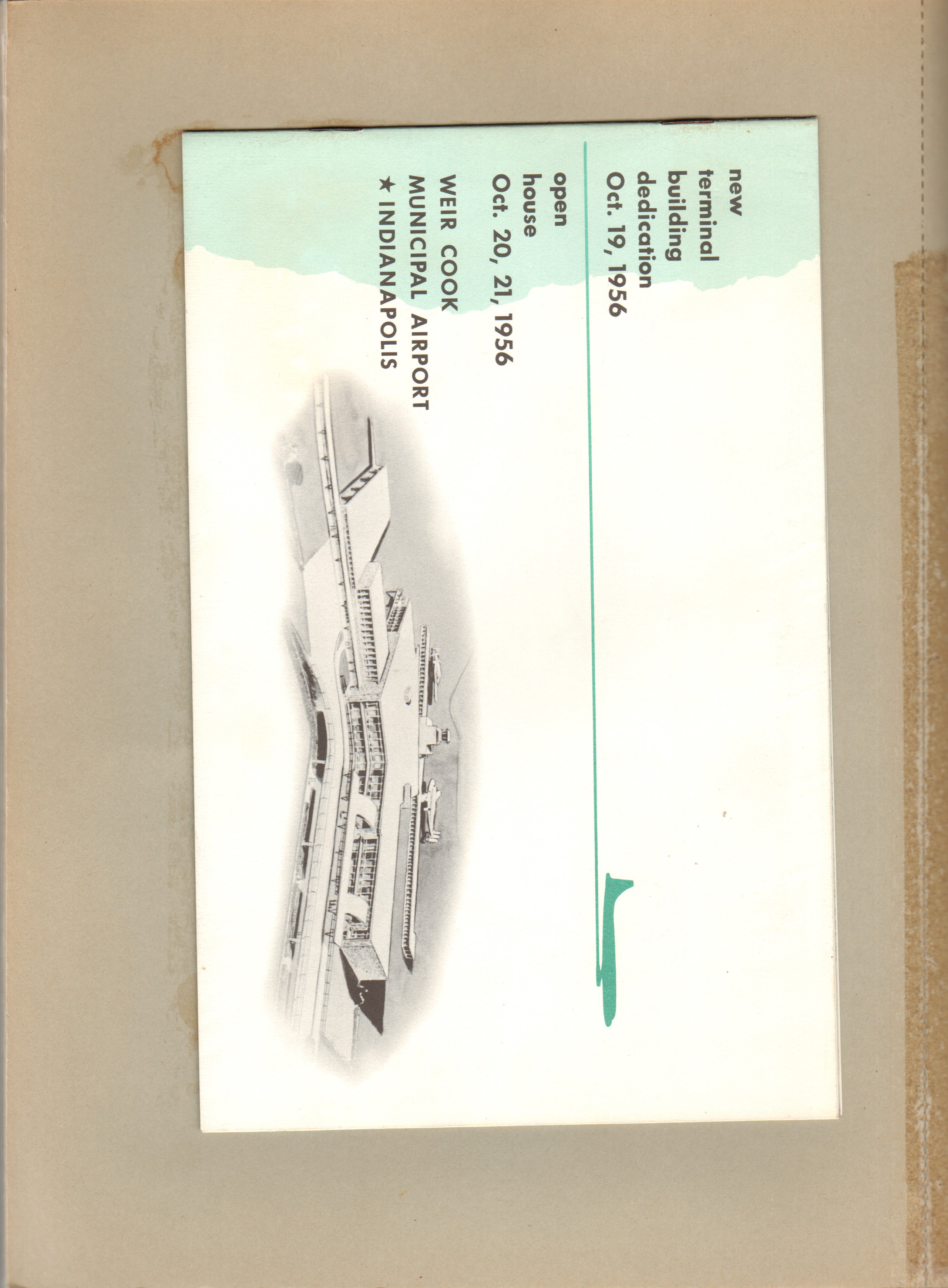 Weir Cook Municipal Airport new terminal dedication booklet