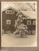 6122 Carrollton yard in snow 8x10