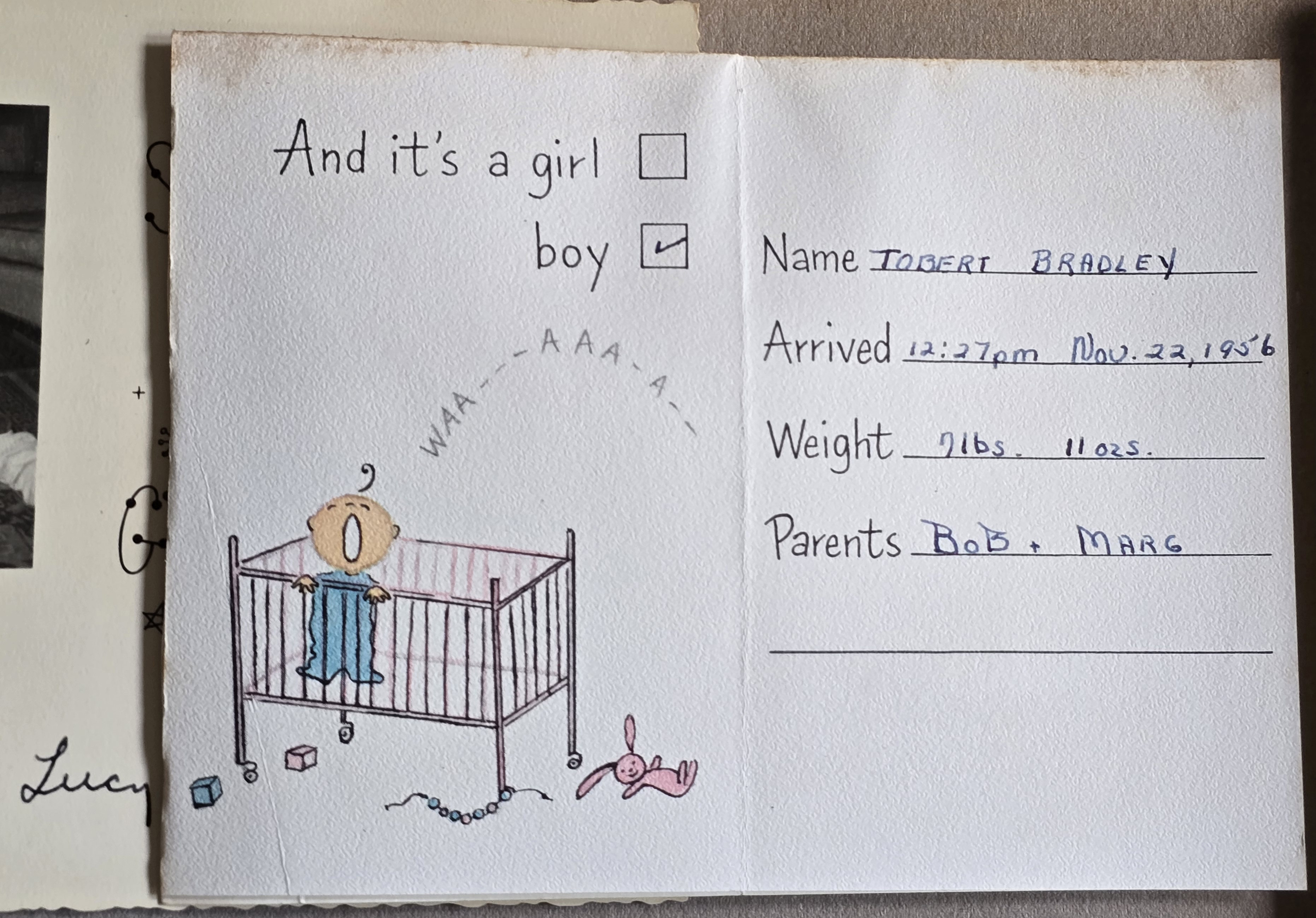 We've Had It...Tobert Bradley birth announcement